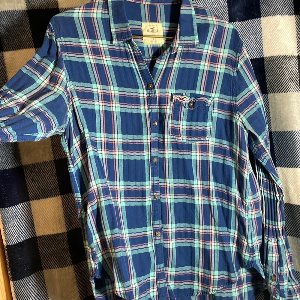 Hollister Plaid Button Up